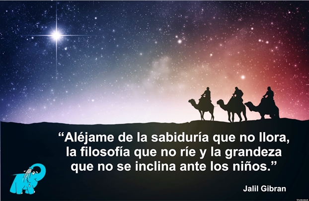 Una Enseñanza de Kahlil Gibran en la Frase del Día del Elefante Azul de Avilés.
